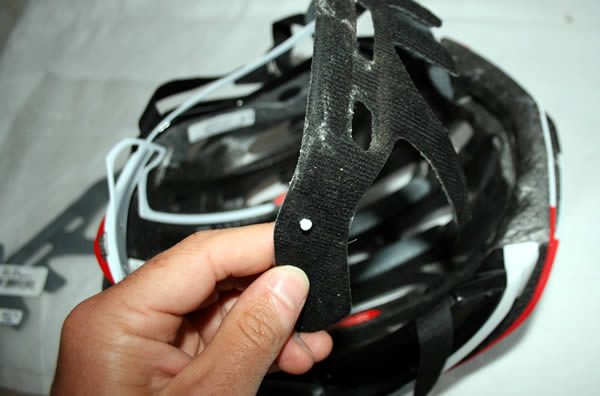 Mousse pour casque de velo