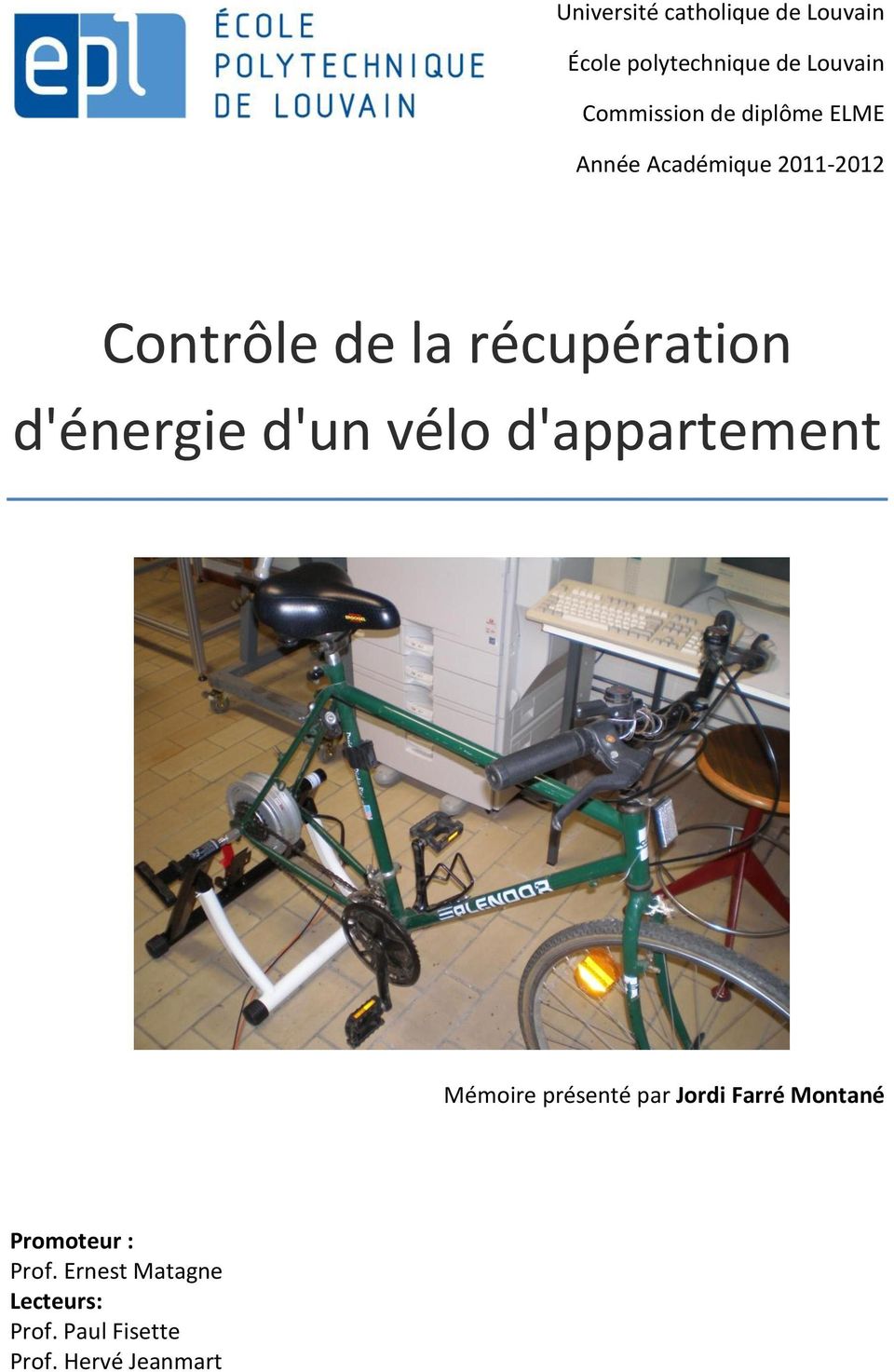 Energie velo appartement