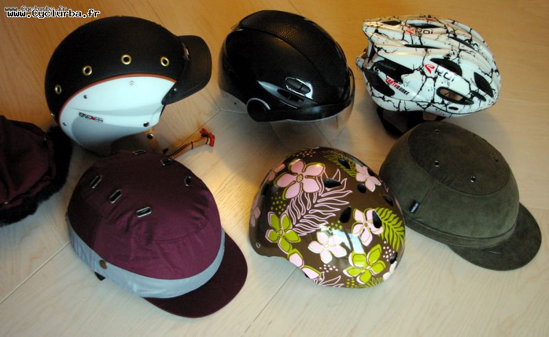 Casque vélo tissu