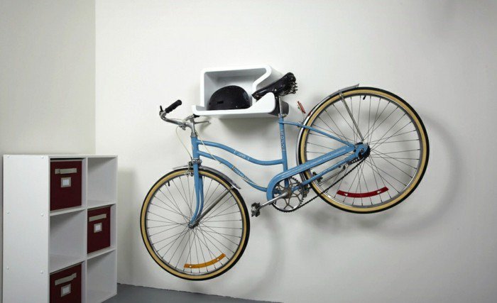 Porte velo mural appartement