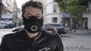 Casque velo masque