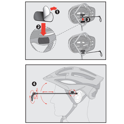 Rétroviseur sur casque vélo z eye zefal