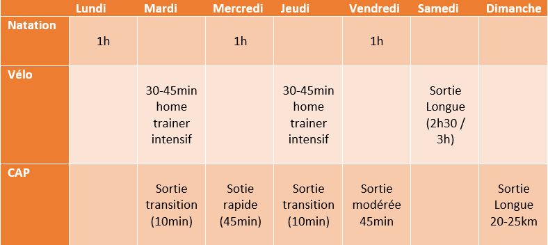 Velo appartement entrainement triathlon