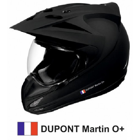Nom sur casque velo