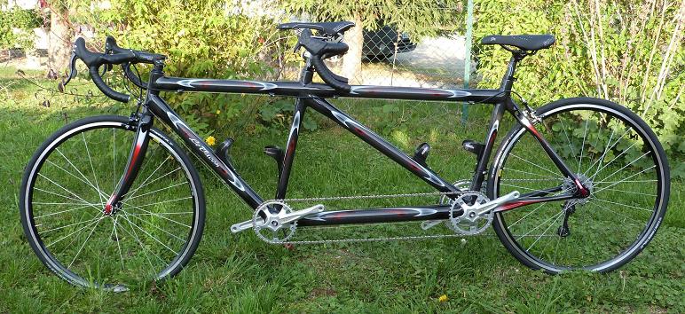 Velo tandem course occasion