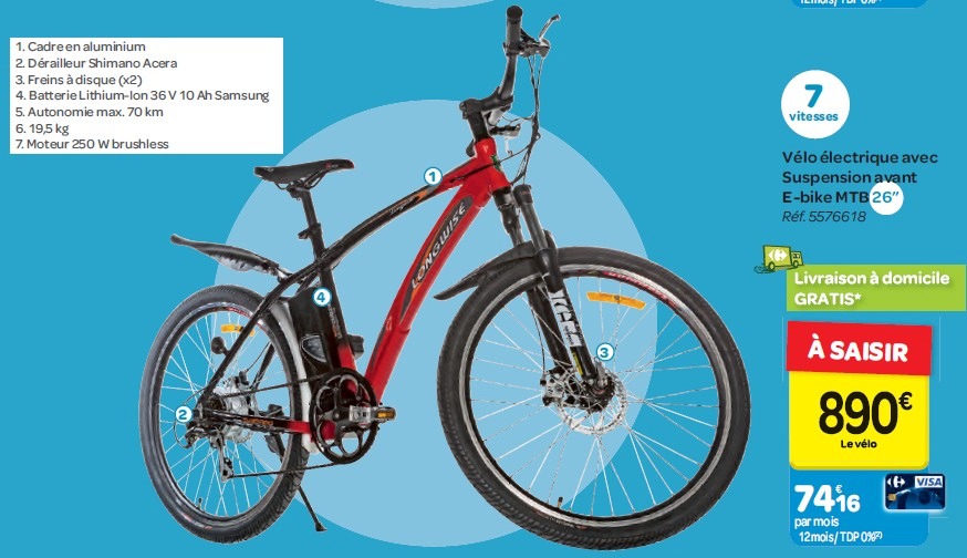 Velo electrique carrefour