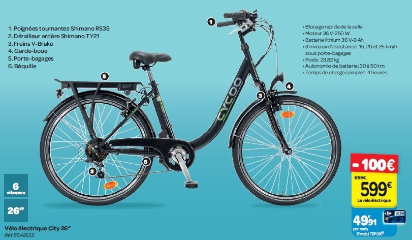 Velo electrique en promo