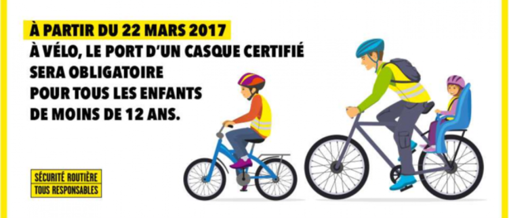 Obligatoire casque en vélo