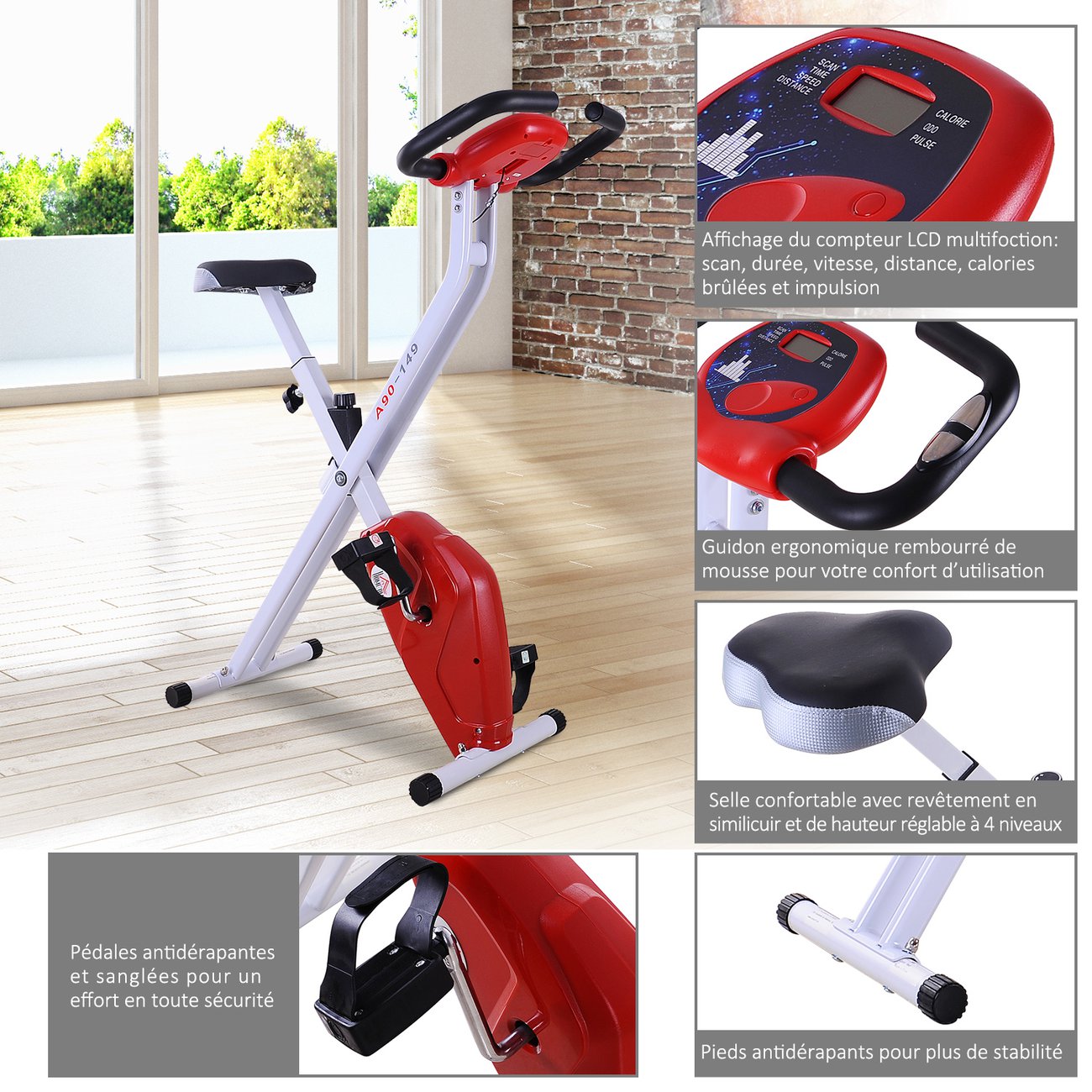 Velo d appartement avec resistance