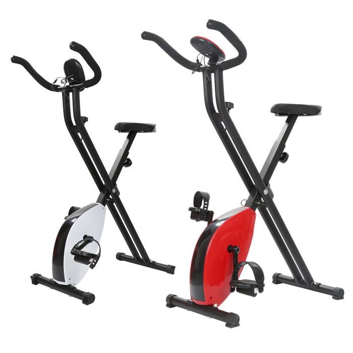 Vélo d´appartement avec ordinateur lcd pliable de tectake