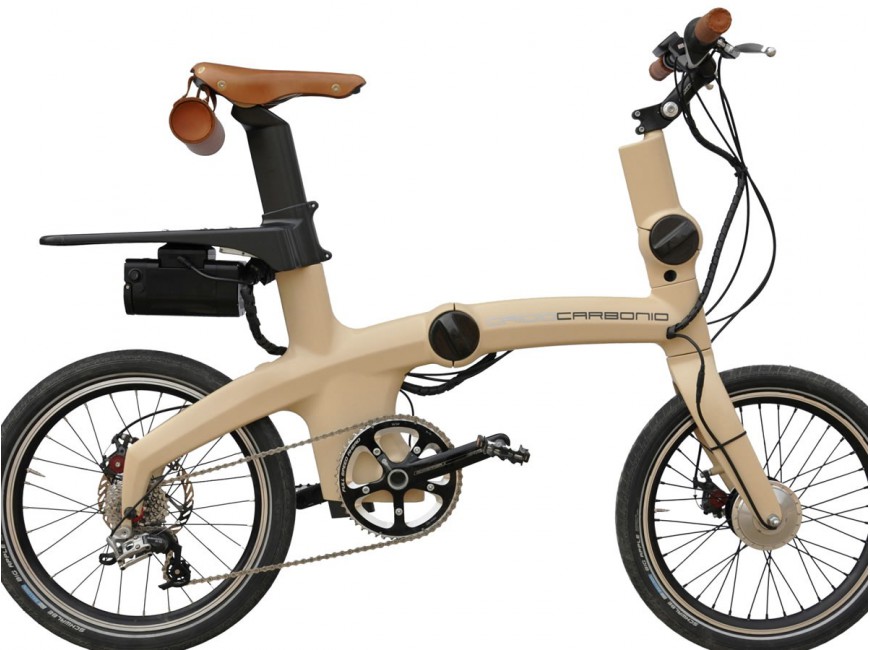 Velo electrique pliant carbonio