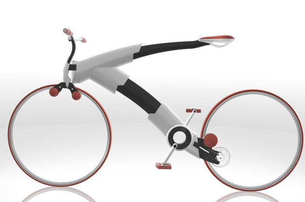 Casque velo futuriste