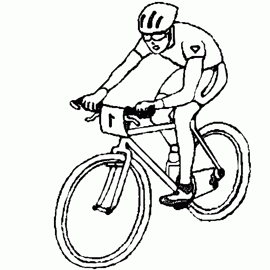 Coloriage casque de vélo