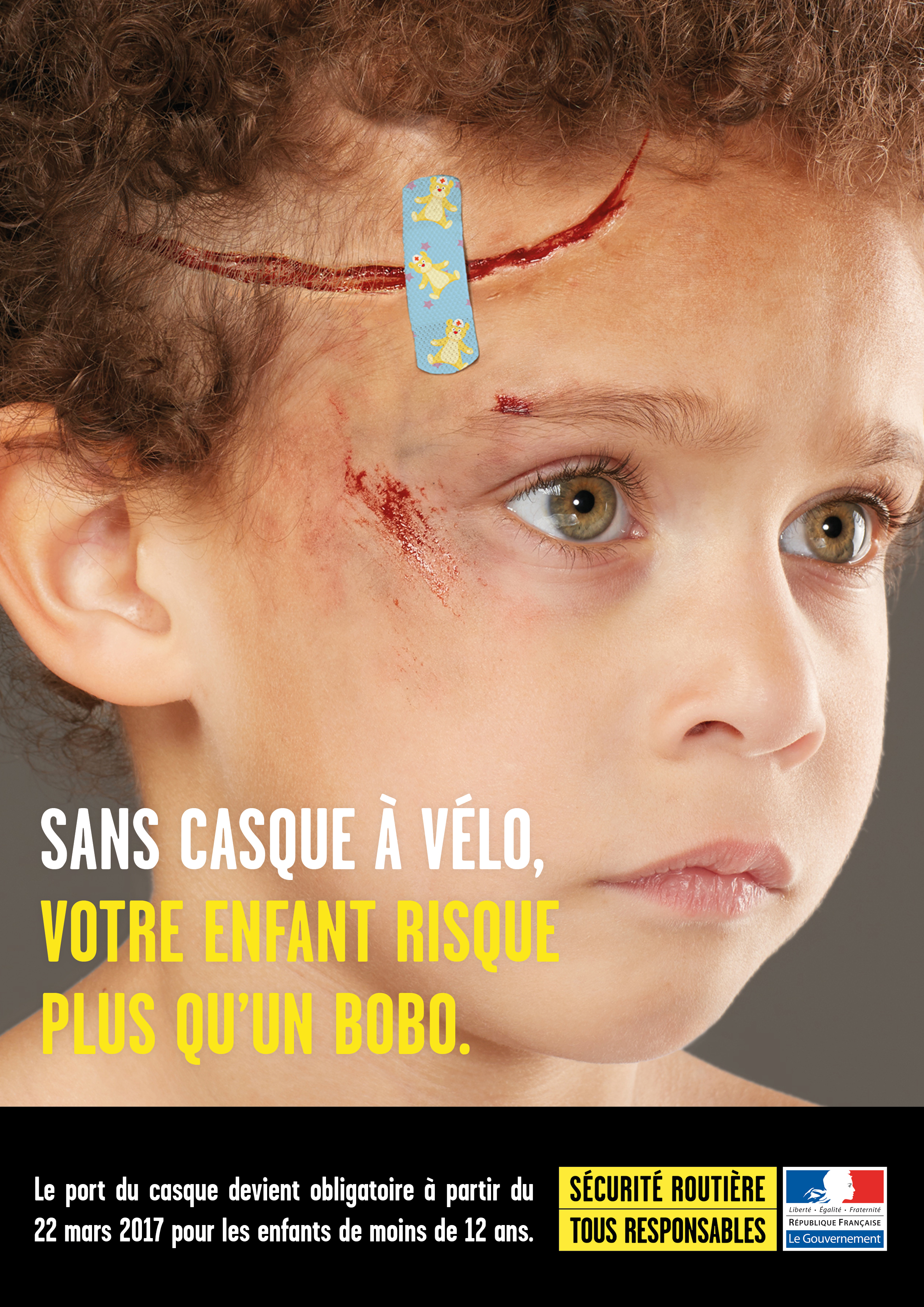 Casque obligatoire enfant vélo