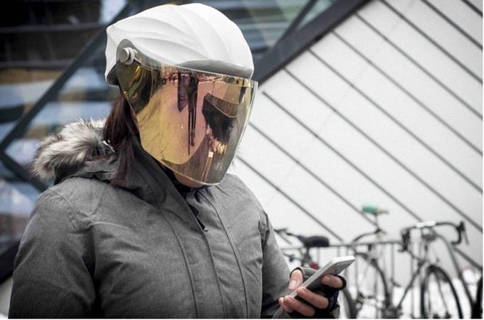 Casque velo electrique avec visiere