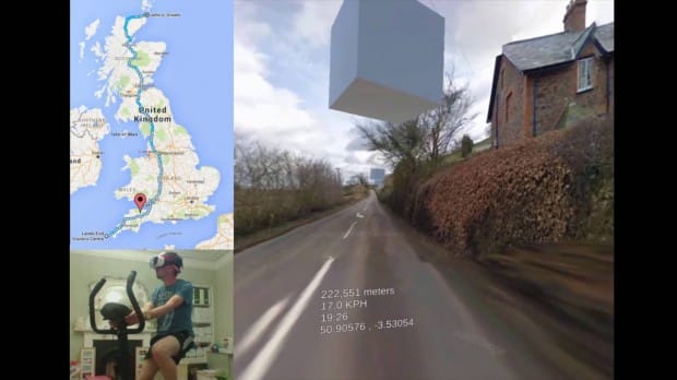 Vélo appartement connecté tv