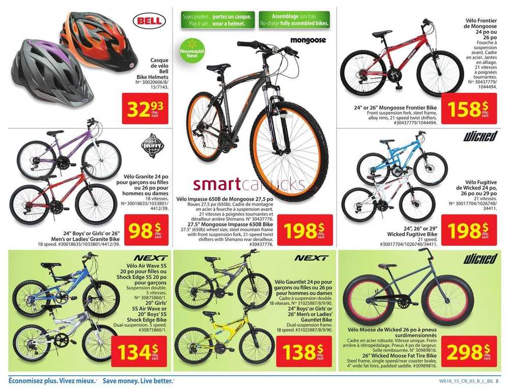 Casque de velo walmart