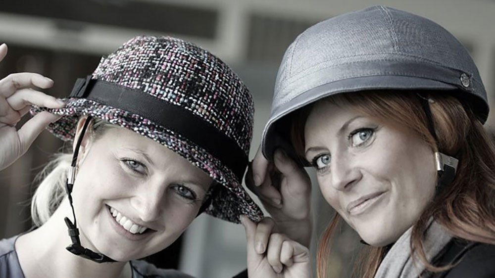 Casque velo femme vintage