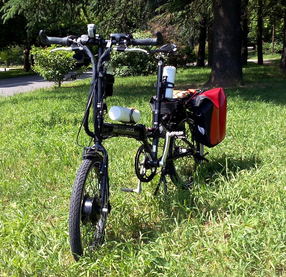 Vélo électrique pliant wayscral flexy 215 vert