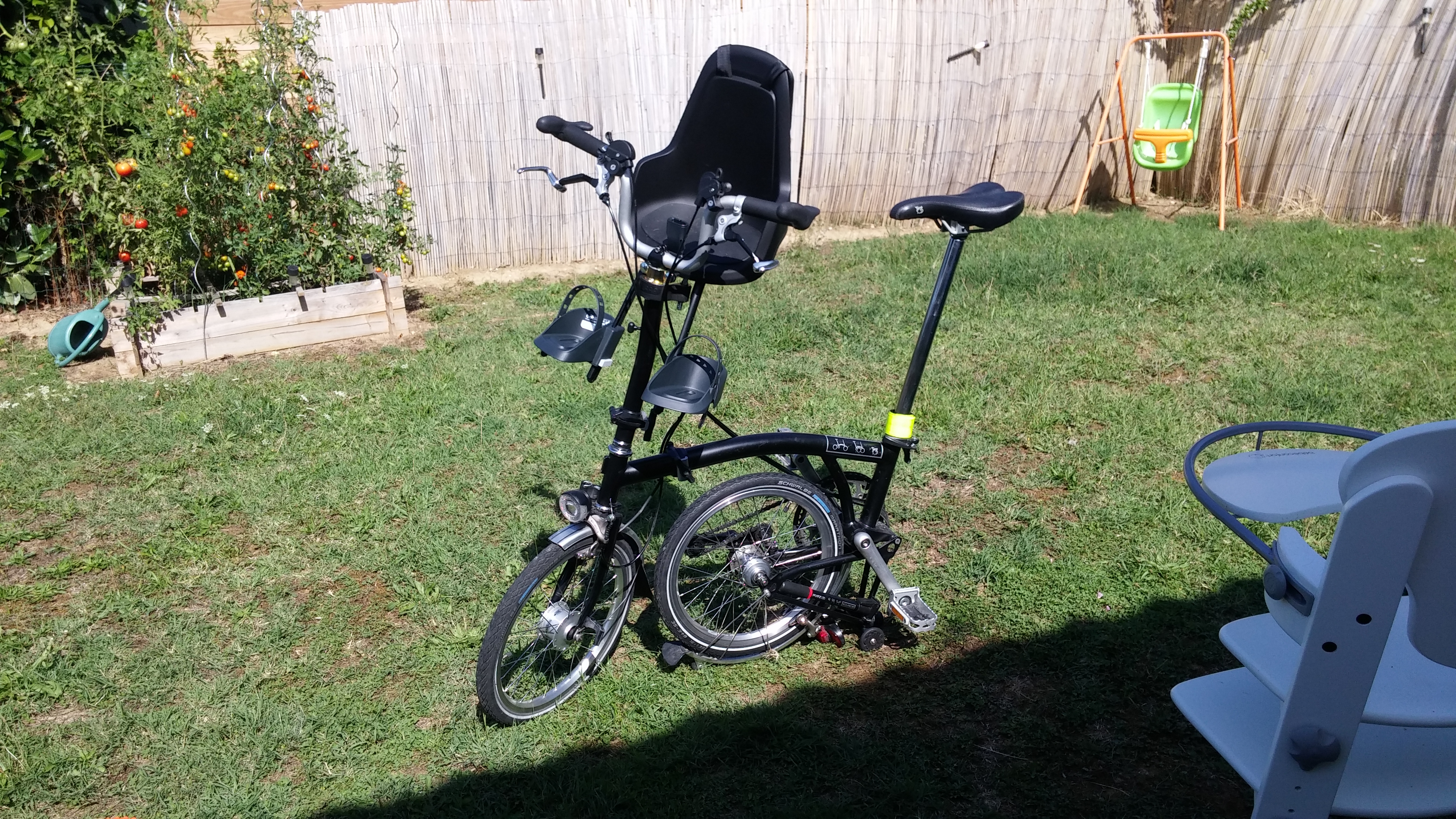 Siege bebe velo pliant