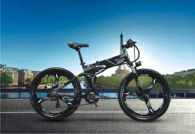 Velo electrique pliant avec derailleur