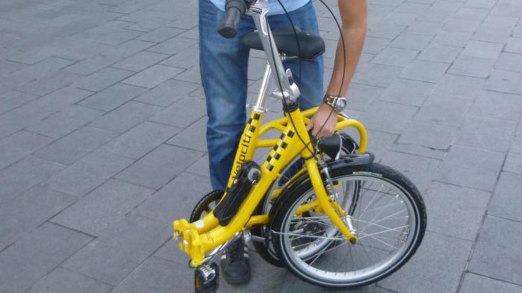 Velo pliant dans bus