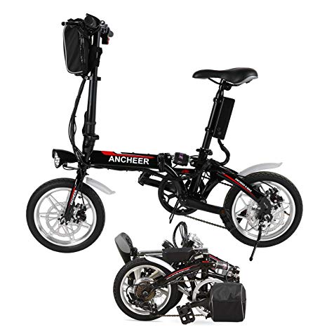 Vélo pliant électrique suspendu