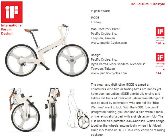 Vélo pliant if mode