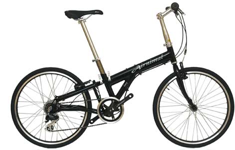 Velo pliant transmission courroie