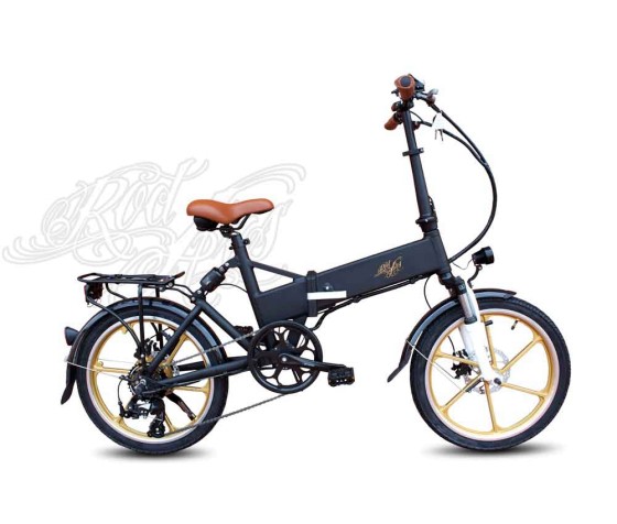 Vélo pliant électrique suspendu