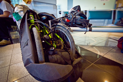 Voyager en velo pliant