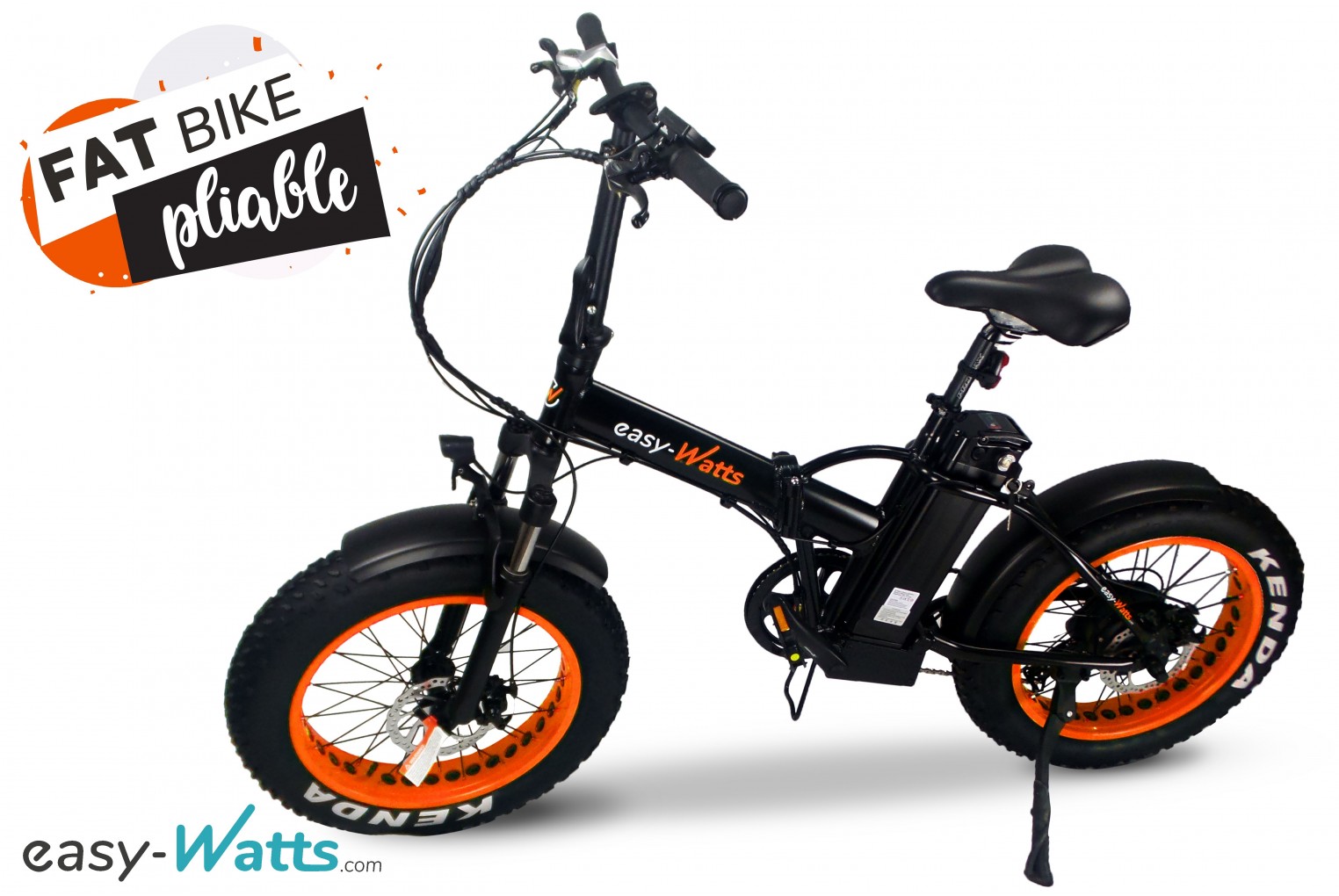 Velo electrique fat bike pliant