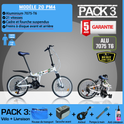 Velo pliant avec sac