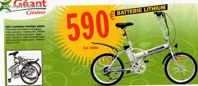 Velo pliant carrefour vae