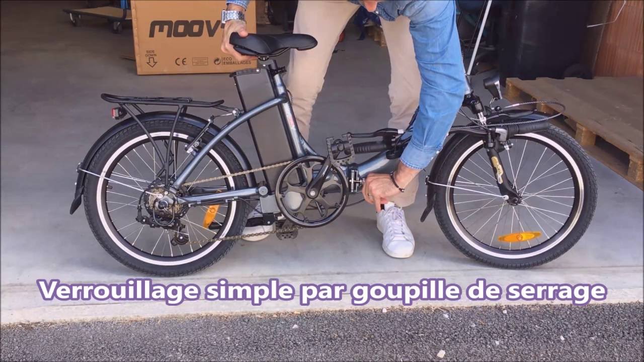 Velo electrique pliant moove