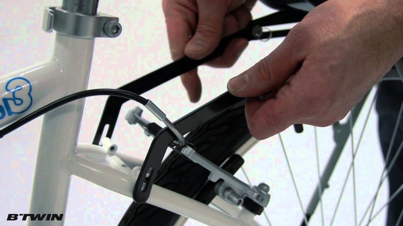 Porte-bagages vélo pliant tilt onesecondclip b'twin