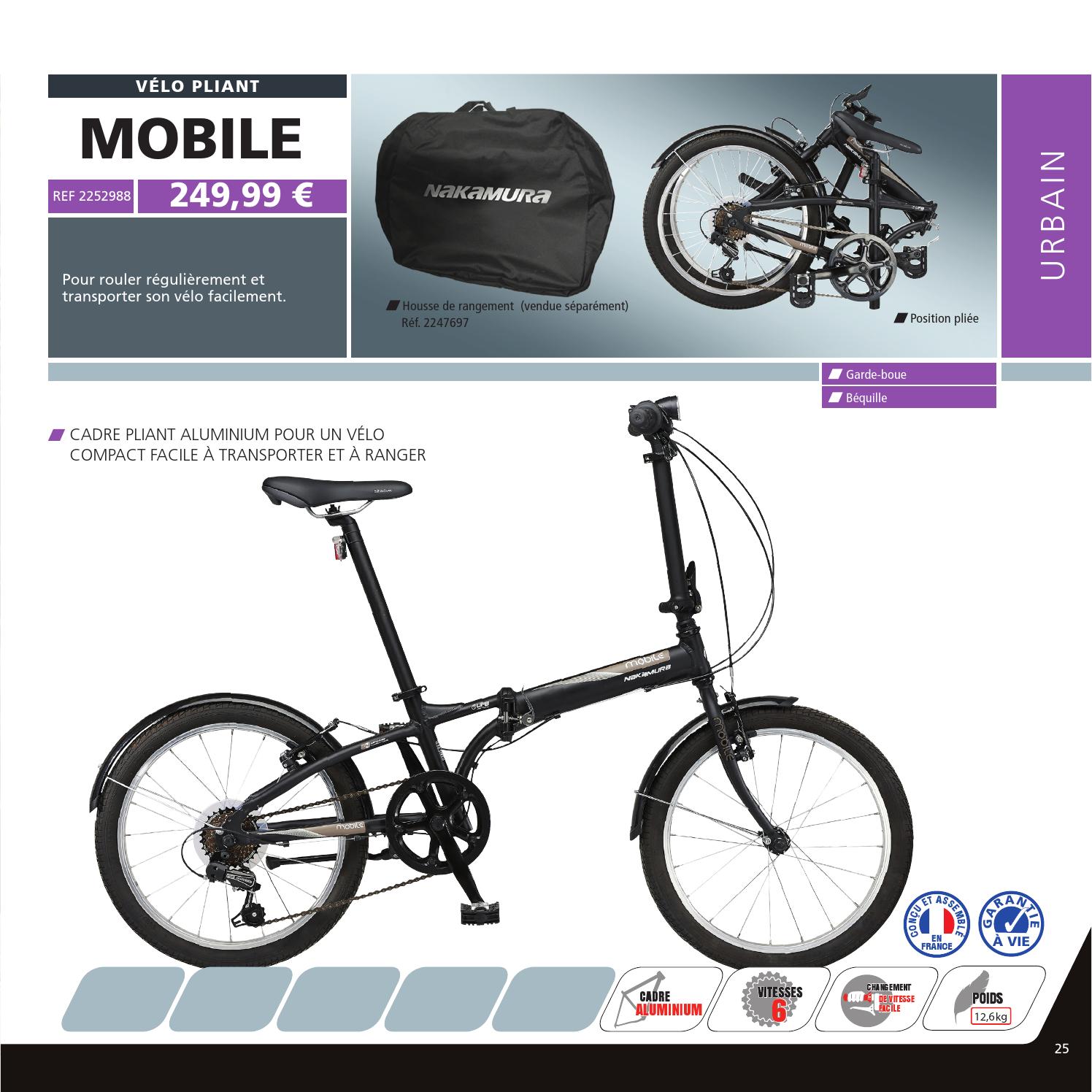 Velo pliant nakamura intersport