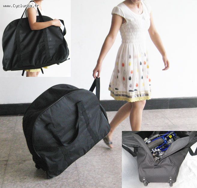 Sac transport vélo pliant