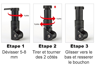 Potence vélo pliant