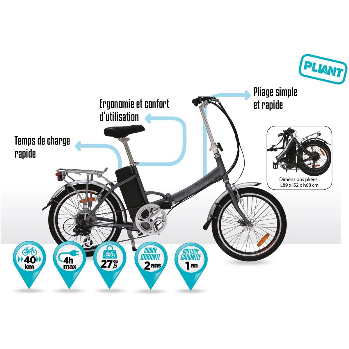 Velo pliant decathlon b fold