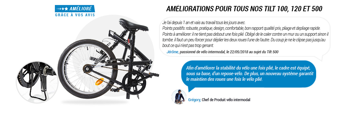 Velo pliant tilt 100 avis