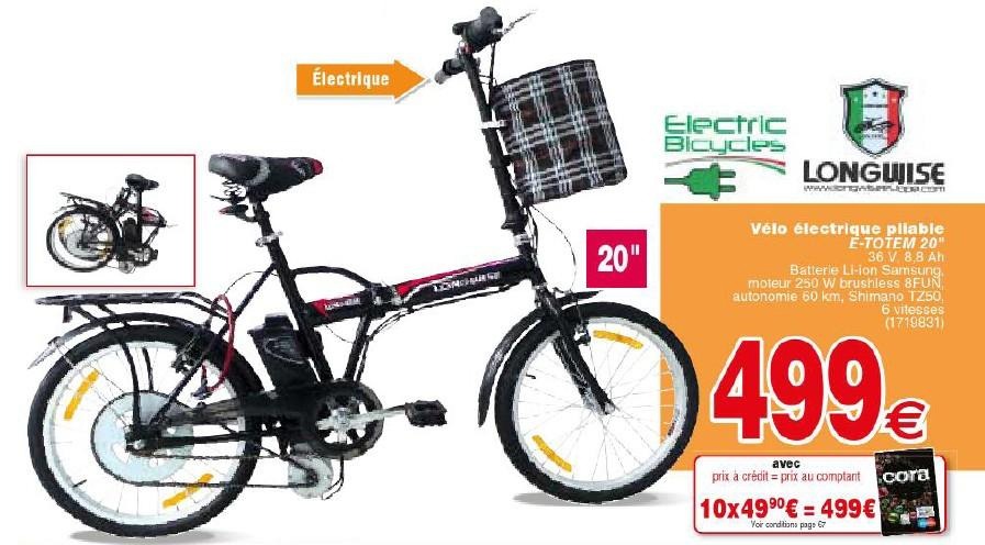 Velo electrique pliant promotion