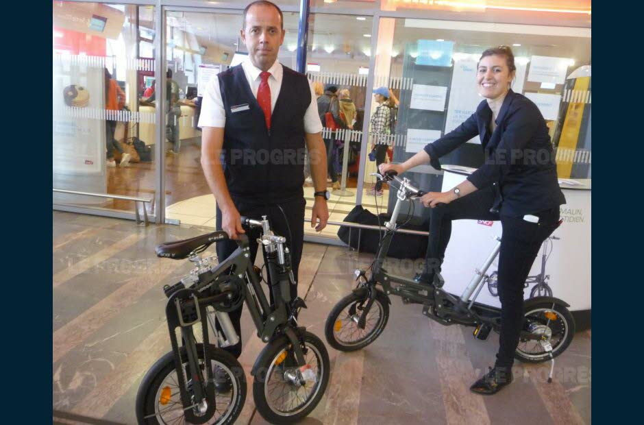 Vélo pliant train
