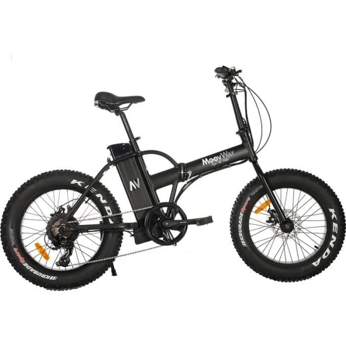 E-road vélo electrique pliant - mini fat noir