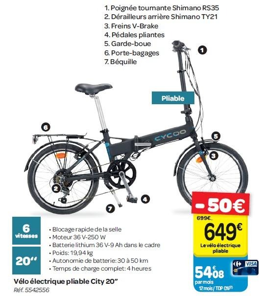 Promotion velo electrique pliant