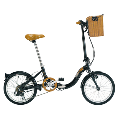 Velo pliant avec panier