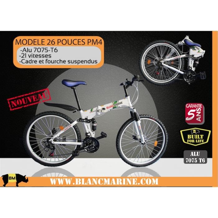 Occasion velo pliant blanc marine