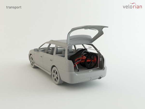 Velo pliant coffre voiture